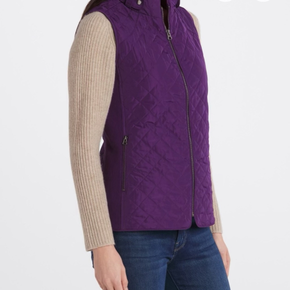 Market & Spruce Dulcie Quilted Vest – Dark Purple – Size L (EUC) - Picture 5 of 5